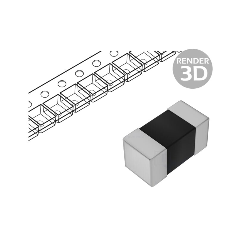 Ferită: talon; SMD; 250mA; 0402; R: 800mΩ; -55÷125°C; ±25%; Z: 1,8kΩ