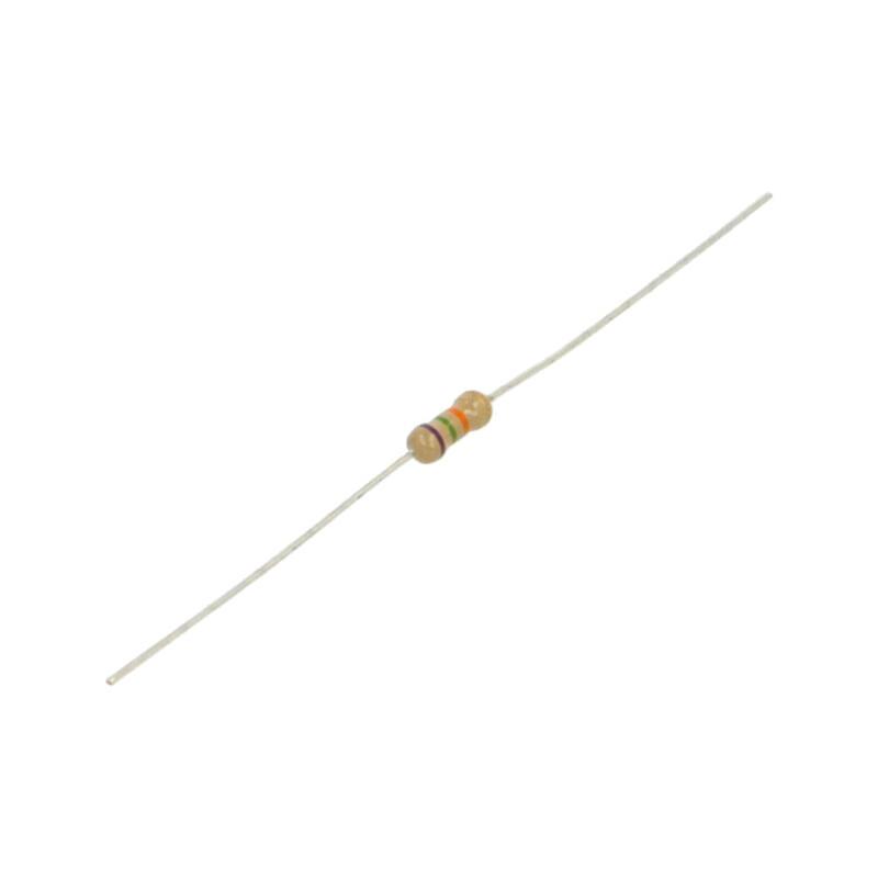 Rezistor: carbon; THT; 75kΩ; 250mW; ±5%; Ø0,54x28mm; Ø2,5x6,8mm