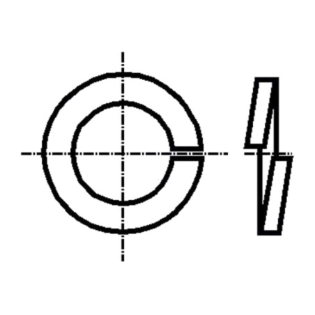 Şaibă; elastică; M4; D7,6mm; h0,9mm; Oţel rezistent la acizi A4