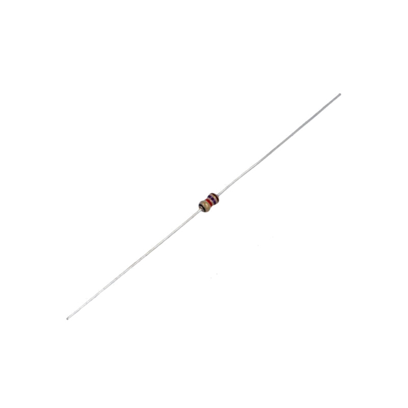 Rezistor: carbon; THT; 1,7kΩ; 125mW; ±5%; Ø0,45x28mm; Ø1,85x3,5mm Rezistor: carbon; THT; 1,7kΩ; 125mW; ±5%; Ø0,45x28mm; Ø1,85x3,5mm