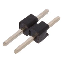 Conector: şiruri pini; şir pini; tată; PIN: 2; drept; THT; 2mm; 1x2