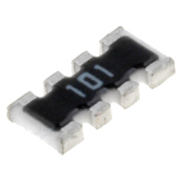 Rezistor multipolar: Y; SMD; R: 100Ω; ±5%; Nr.rezistori: 4; 62,5mW