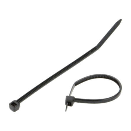 Colier de strângere; L: 80mm; W: 2,5mm; neagră; poliamidă; 80N