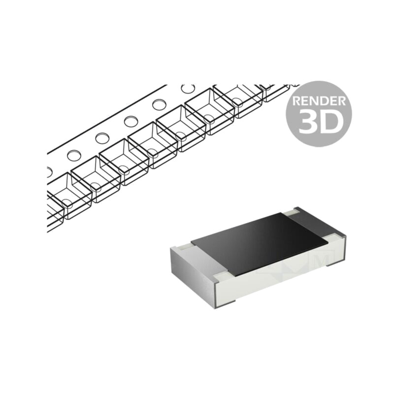 Rezistor: thick film; 1206; 16Ω; 250mW; ±5%; 100ppm/°C Rezistor: thick film; 1206; 16Ω; 250mW; ±5%; 100ppm/°C