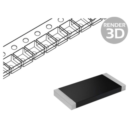 Rezistor: metal film; SMD; 0603; 1Ω; 100mW; ±1%; -55÷155°C