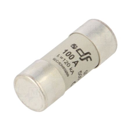 Siguranţă: siguranţă; 100A; 500VAC; 80VDC; gG; 22x58mm; cupru