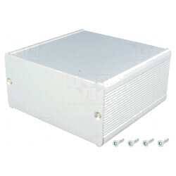 Carcasă Aluminiu Gri TUF 105x100x52 mm | Electronic-mag.ro | Componente Electronice
