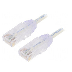Patch cord TX6-28 U/UTP 6 Cat6 Alb 5m 28AWG | Electronic-mag.ro | Componente Electronice