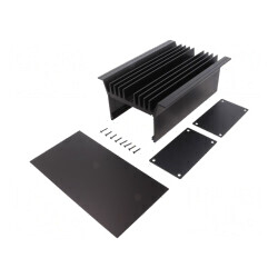 Radiator negru aluminiu anodizat 80x143mm WAG 100 SA | Electronic-mag.ro | Componente Electronice