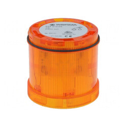 Semnalizator LED Galben 230VAC IP65 Ø70x65mm | Electronic-mag.ro | Componente Electronice