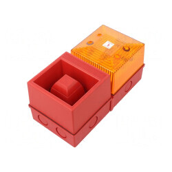 Sirena cu Lumină Flash 230VAC | Electronic-mag.ro | Componente Electronice