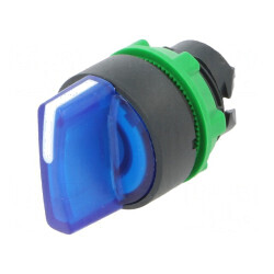 Comutator Rotativ 22mm LED Albastru IP66 | Electronic-mag.ro | Componente Electronice