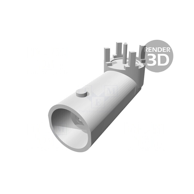 Soclu BNC Mamă în Unghi 90° THT 50Ω Polimetilpentenă | Electronic-mag.ro | Componente Electronice