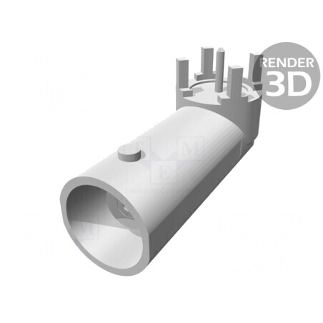 Soclu BNC Mamă în Unghi 90° THT 50Ω Polimetilpentenă | Electronic-mag.ro | Componente Electronice