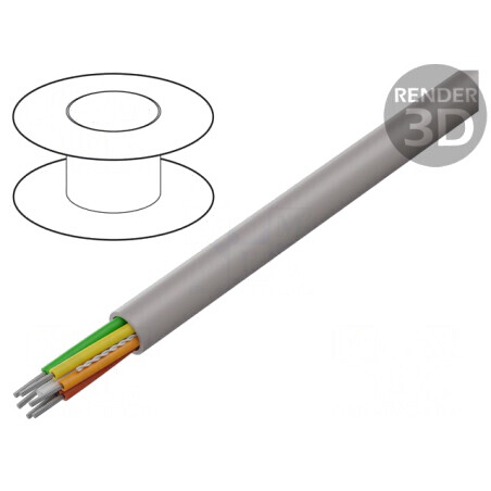 Cablu EcoCable Mini 6x28AWG neecranat 30,5m 300V | Electronic-mag.ro | Componente Electronice