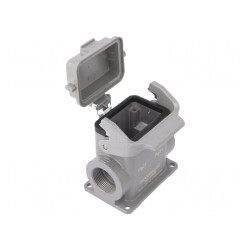 Carcasă: pentru conectori HDC Han® B dimensiune 6B cu clichet: cod: 09300060297,  | Electronic-mag.ro | Componente Electronice