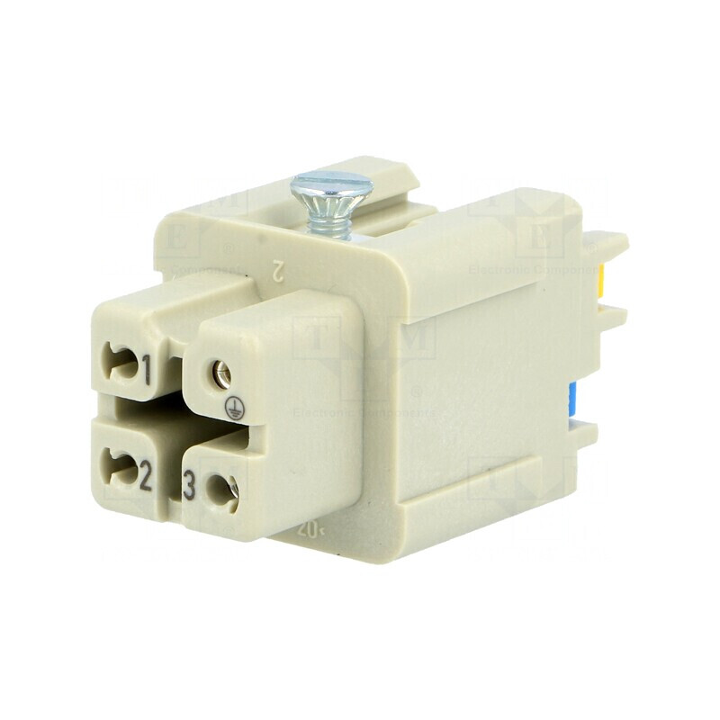 Conector HDC Quick Lock 4P+3PE Mamă | Electronic-mag.ro | Componente Electronice
