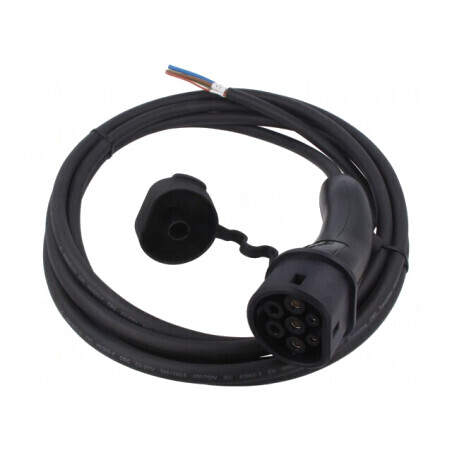 Cablu: eMobility 250V 3,6kW IP54 cabluri,Tip 2 5m 20A: cod: HVCOIMBR6PS502L500,  | Electronic-mag.ro | Componente Electronice