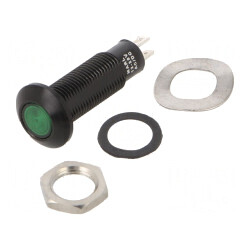 Lampă LED Control Verde 12-28V 8.1mm | Electronic-mag.ro | Componente Electronice