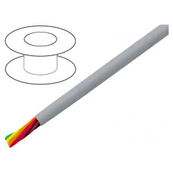 Cablu EcoCable Mini 6x28AWG neecranat 30,5m 300V | Electronic-mag.ro | Componente Electronice