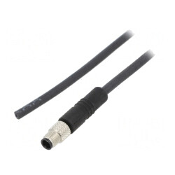 Conector M5 3P Neecranați IP67 Aurit | Electronic-mag.ro | Componente Electronice
