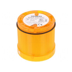 Semnalizator Luminos LED Galben 24VDC/24VAC IP65 Ø70x65.5mm | Electronic-mag.ro | Componente Electronice