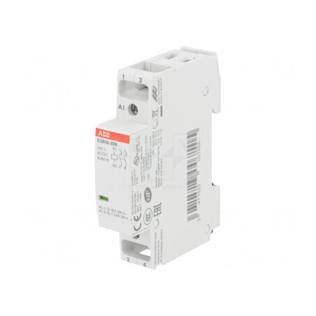 Contactor 2P 20A 230V NO | Electronic-mag.ro | Componente Electronice