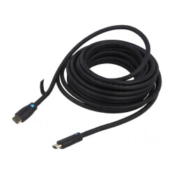 Cablu | HDMI 2.0 | HDMI mufă,din ambele părţi | PVC | Lung: 10m | negru | 