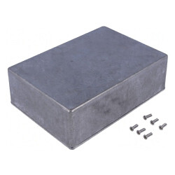 Carcasă Universală Aluminiu Natural 121mm x 171mm x 55mm | Electronic-mag.ro | Componente Electronice