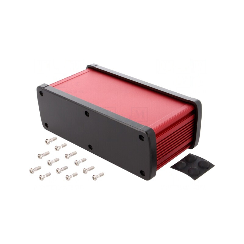 Carcasă Universală Aluminiu Roșu 177.6mm x 89mm x 61.1mm | Electronic-mag.ro | Componente Electronice Carcasă Universală Aluminiu Roșu 177.6mm x 89mm x 61.1mm | Electronic-mag.ro | Componente Electronice