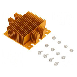 Radiator cu Aripioare BGA Aurie 58mm x 61mm | Electronic-mag.ro | Componente Electronice
