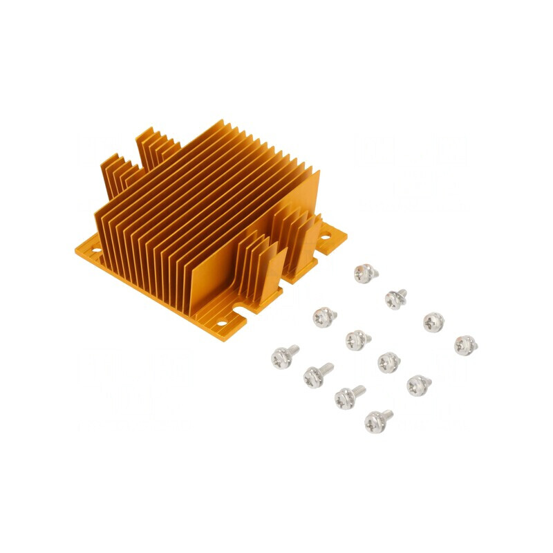 Radiator cu Aripioare BGA Aurie 58mm x 61mm | Electronic-mag.ro | Componente Electronice Radiator cu Aripioare BGA Aurie 58mm x 61mm | Electronic-mag.ro | Componente Electronice