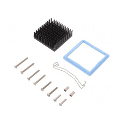 Radiator extrudat negru 45x45x14.5mm | Electronic-mag.ro | Componente Electronice