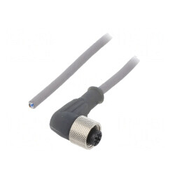 Cablu de conectare M12 4 pini unghi 0,6m 250VAC 2,5A | Electronic-mag.ro | Componente Electronice
