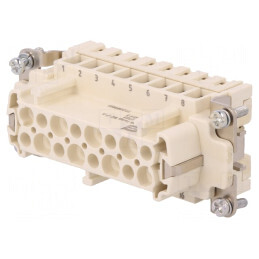 Conector: HDC inserturi de contact mamă Han® High Temp PIN: 16: cod: 09338162703,  | Electronic-mag.ro | Componente Electronice