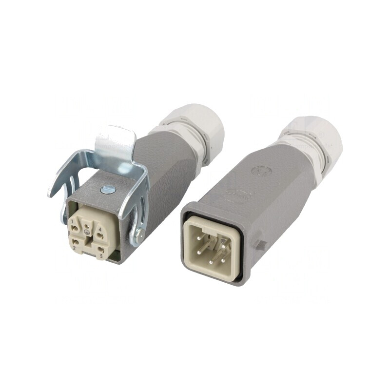 Set Conector HDC Tată-Mamă Han Kit | Electronic-mag.ro | Componente Electronice