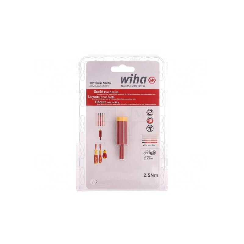 Adaptor ElectricVario hexagonal 6mm 2,5Nm WIHA | Electronic-mag.ro | Componente Electronice