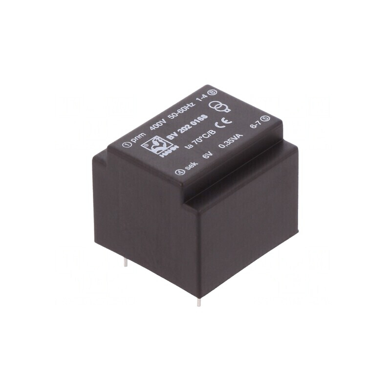 Transformator încapsulat 0,35VA 400VAC 6V 58mA PCB | Electronic-mag.ro | Componente Electronice Transformator încapsulat 0,35VA 400VAC 6V 58mA PCB | Electronic-mag.ro | Componente Electronice