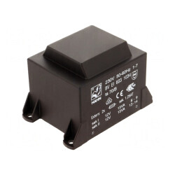 Transformator încapsulat 30VA 230VAC 12V 1,25A PCB | Electronic-mag.ro | Componente Electronice