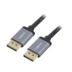 Cablu DisplayPort 1.2 5m Negru Aluminiu | Electronic-mag.ro | Componente Electronice