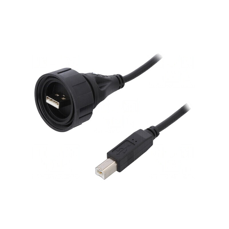 Cablu-adaptor USB A la USB B Etanș 2M | Electronic-mag.ro | Componente Electronice