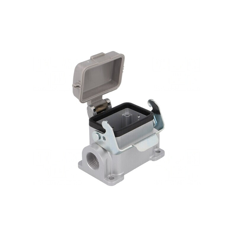 Carcasă pentru conectori HDC C146 dimensiune E6 cu clichet | Electronic-mag.ro | Componente Electronice