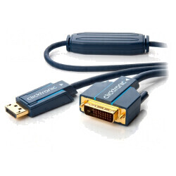 Cablu DisplayPort la DVI-D 1m Albastru | Electronic-mag.ro | Componente Electronice