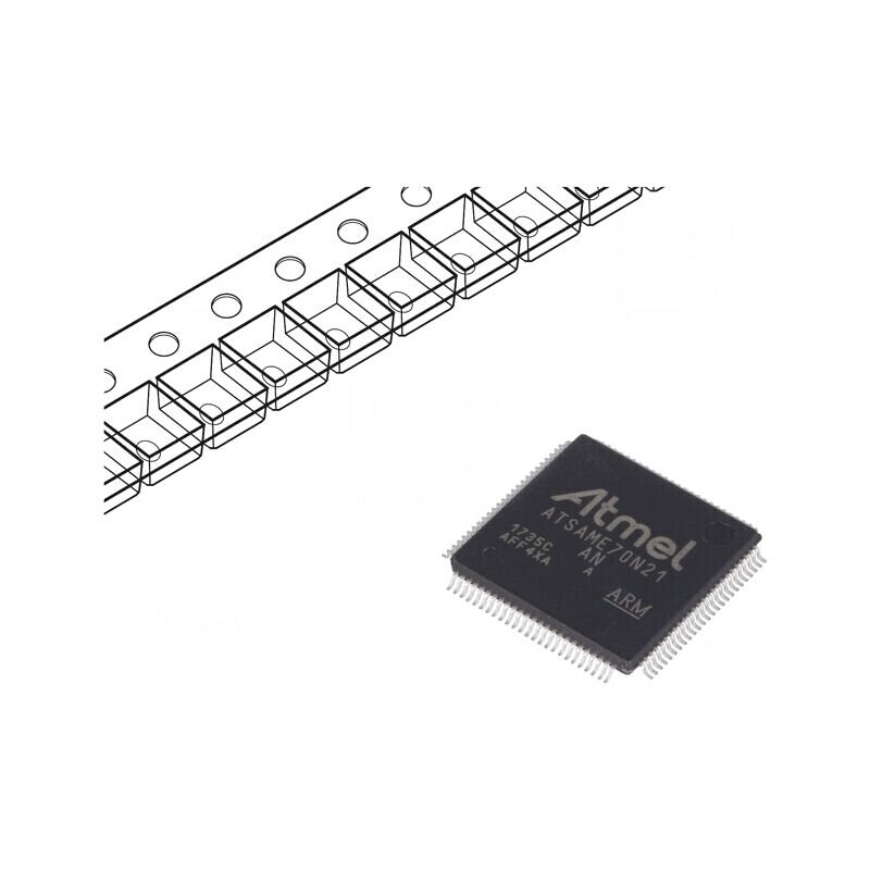 Microcontroler ARM LQFP100 1,62-3,6VDC ATSAME70N21A-AN | Electronic-mag.ro | Componente Electronice