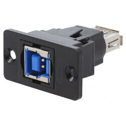 Adaptor USB 3.0 A-B Metal Aurit SLIM | Electronic-mag.ro | Componente Electronice
