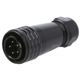 Mufă SA20 Tată 5 Pin IP67 10A 500V | Electronic-mag.ro | Componente Electronice