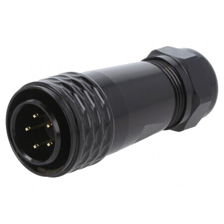 Mufă SA20 Tată 5 Pin IP67 10A 500V | Electronic-mag.ro | Componente Electronice