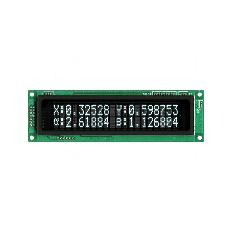 Afișaj VFD alfanumeric 20x2 9.2mm | Electronic-mag.ro | Componente Electronice