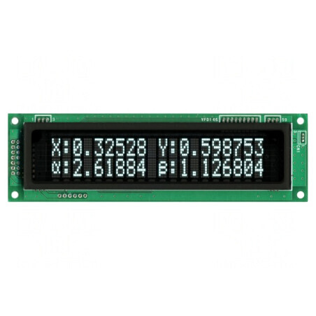 Afișaj VFD alfanumeric 20x2 9.2mm | Electronic-mag.ro | Componente Electronice
