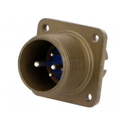 Conector circular aluminiu dimensiune 16 97 | Electronic-mag.ro | Componente Electronice